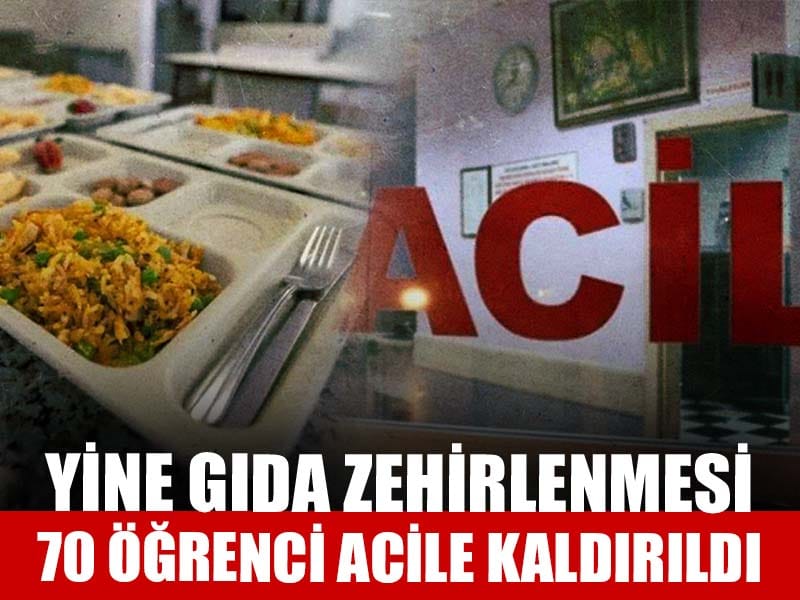 Yine gıda zehirlenmesi: KYK'da 70 öğrenci hastaneye kaldırıldı