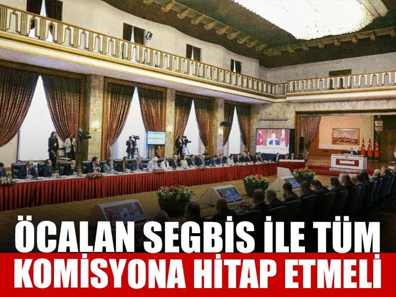 Davutoğlu: Öcalan SEGBİS ile tüm komisyona hitap etmeli