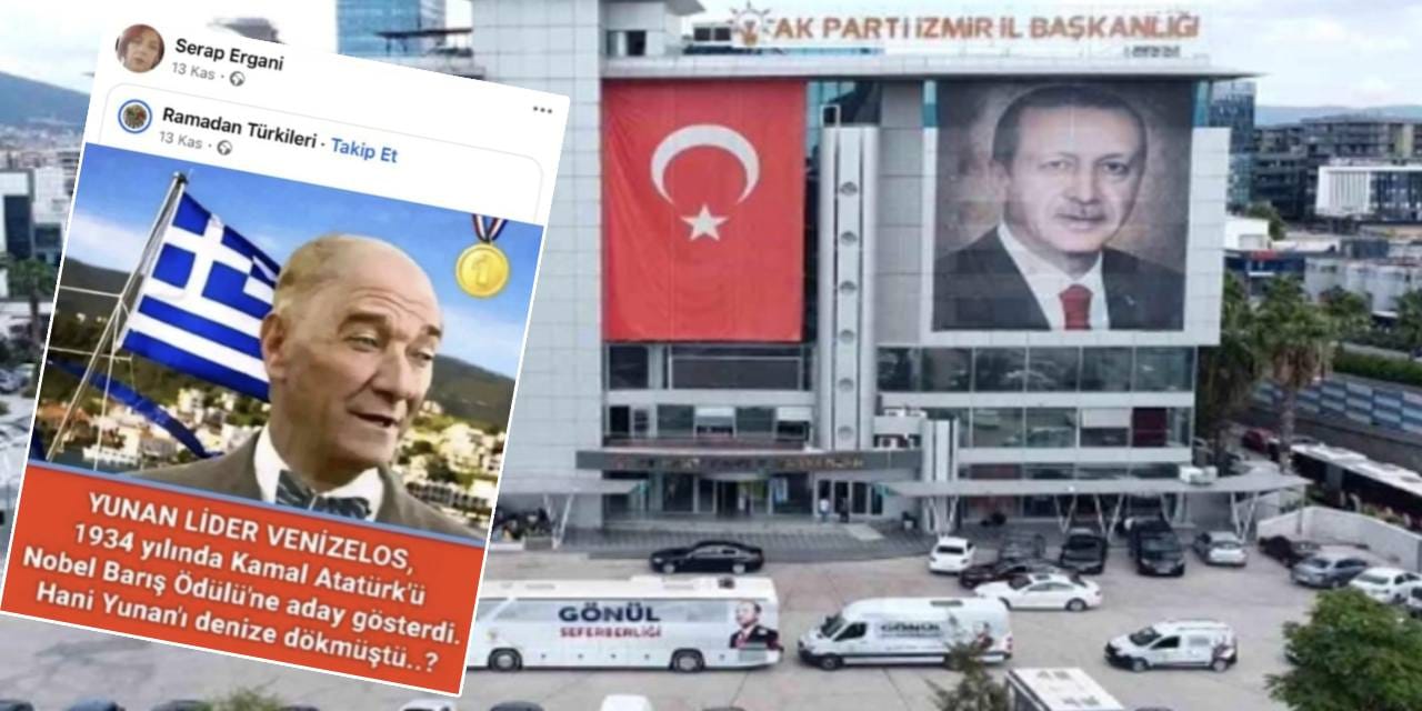 AKP Kadın Kolları'ndan skandal Atatürk paylaşımı!