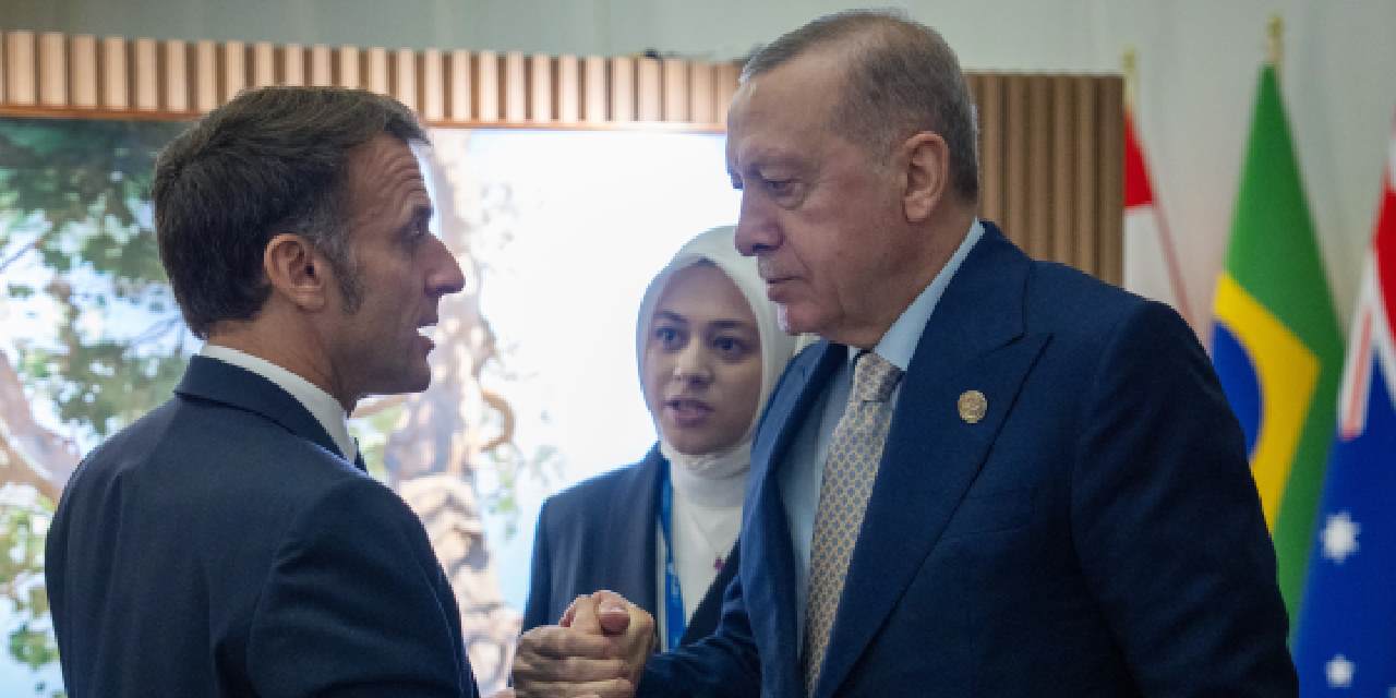 Erdoğan Fransa Cumhurbaşkanı Macron ile görüştü