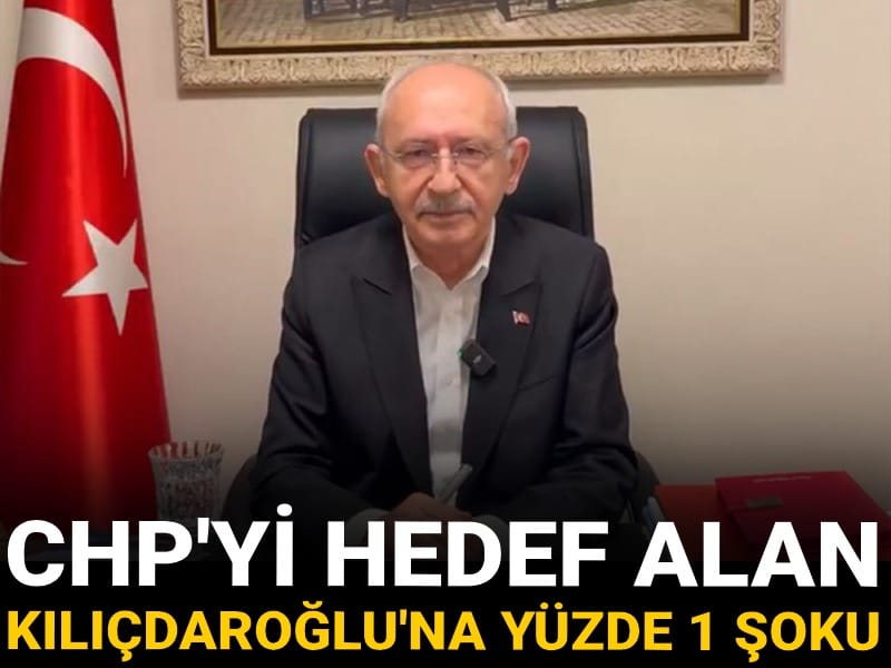 CHP'yi hedef alan Kılıçdaroğlu'na yüzde 1 şoku