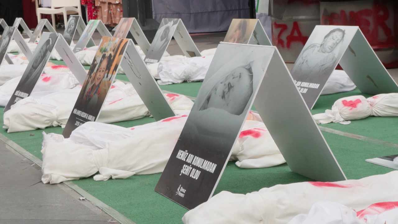 Bağcılar esnafı Gazze için bir araya geldi