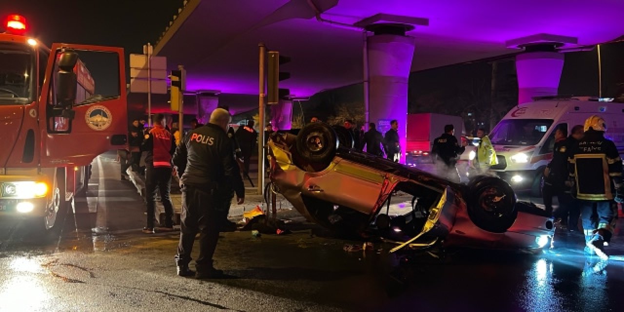 Polisin dur ihtarına uymadı takla attı: Araçtan her şey çıktı