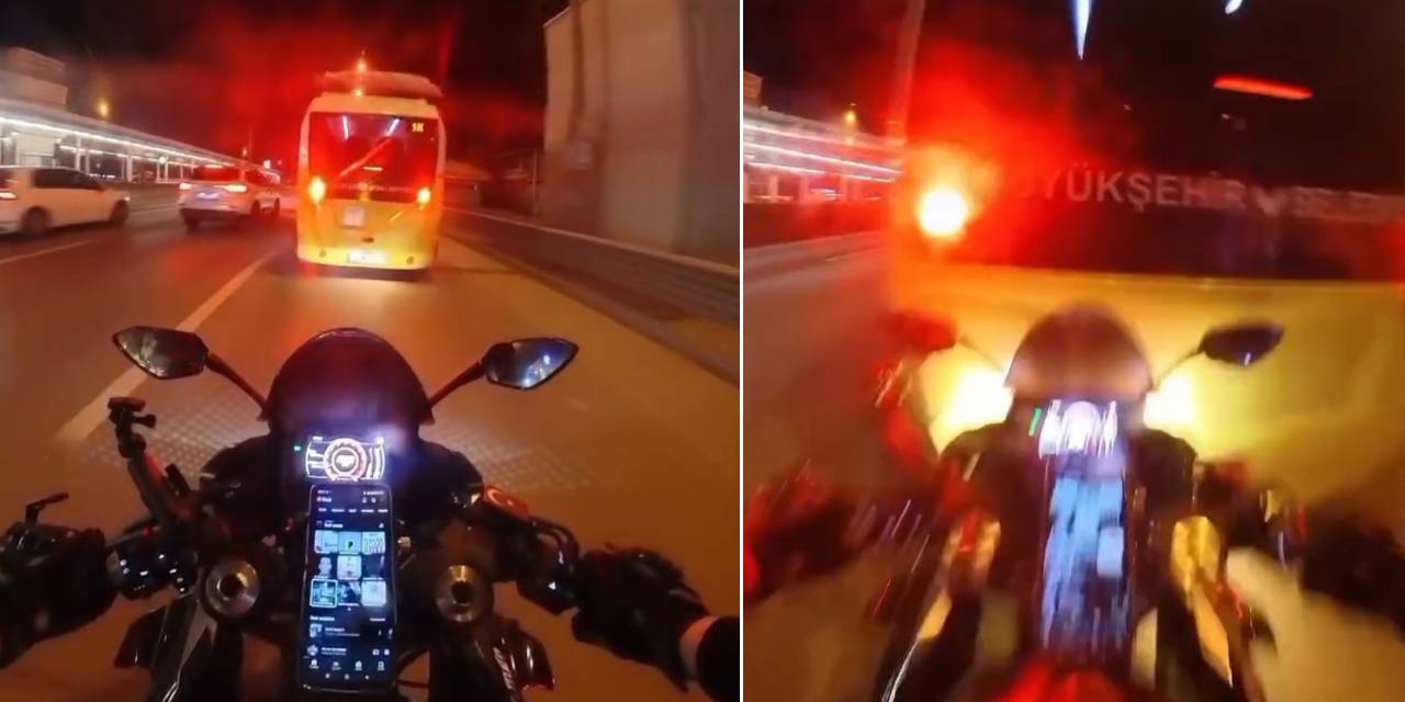 "Allah'ım sana geliyorum" dedi: Önündeki otobüse çarptı!