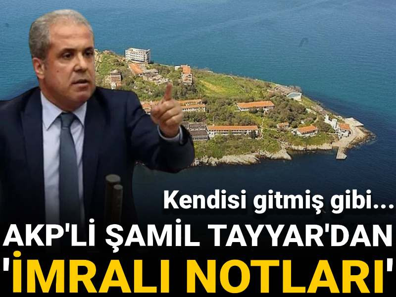 AKP'li Şamil Tayyar'dan 'İmralı Notları' mesajı: Kendisi gitmiş gibi...