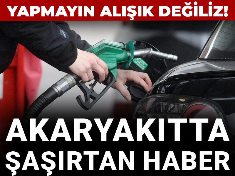 Yapmayın alışık değiliz! Akaryakıtta şaşırtan haber