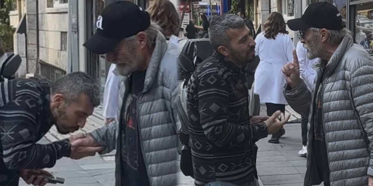 Elini öpmek istedi: Haluk Bilginer böyle uyardı