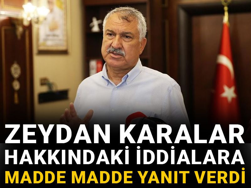 Zeydan Karalar hakkındaki iddialara madde madde yanıt verdi