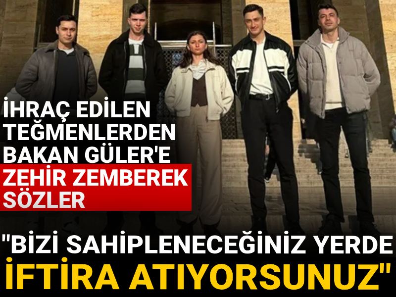 İhraç edilen teğmenlerden Bakan Güler'e zehir zemberek sözler: Bizi sahipleneceğiniz yerde iftira atıyorsunuz