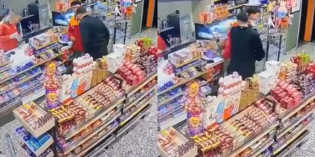 Akaryakıt istasyonu çalışanını yumrukladı