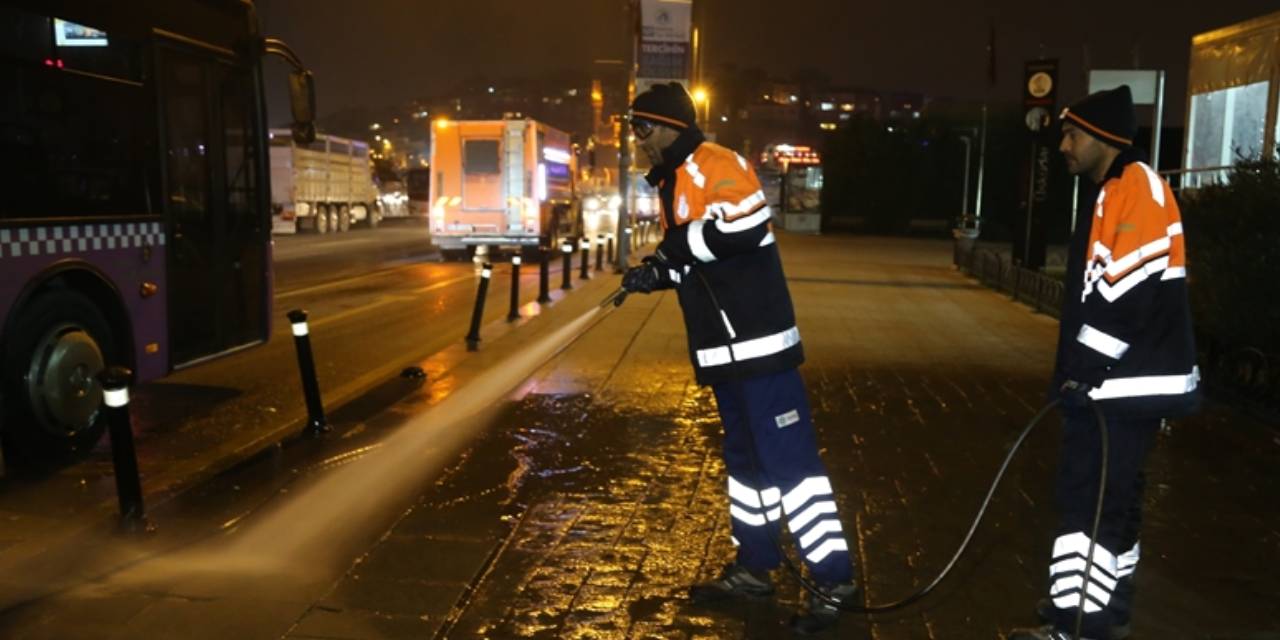 İBB’den ana arterlerde gece temizliği operasyonu