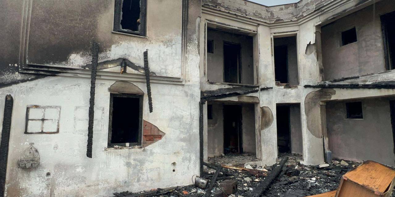 Bozcaada'da yangın faciası: 1 köpek hayatını kaybetti