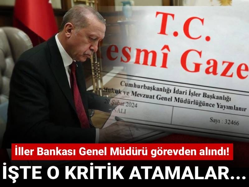 İller Bankası Genel Müdürü görevden alındı! İşte o kritik atamalar...
