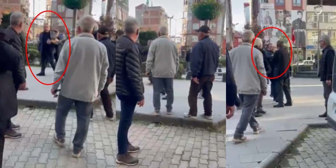 MHP'li yöneticiden Orkun Özeller’e saldırı girişimi! Şehit yakınları engel oldu