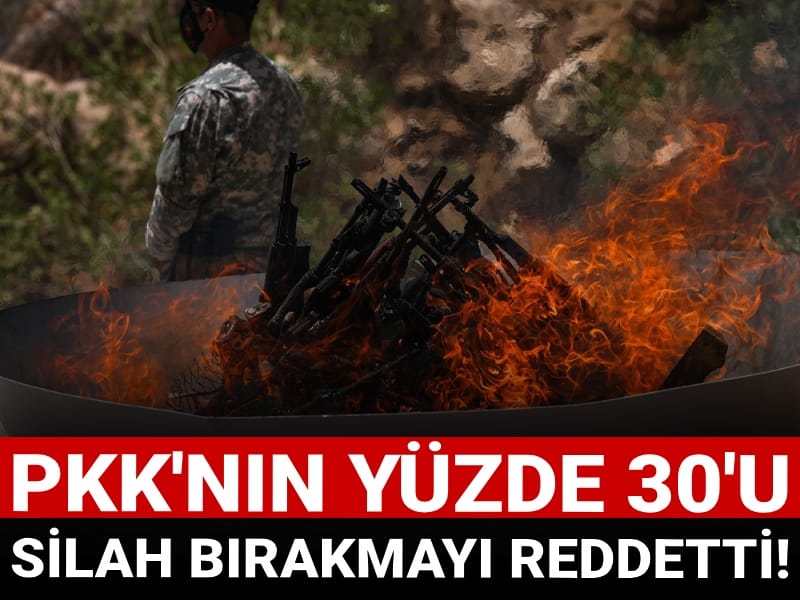 PKK'nın yüzde 30'u silah bırakmayı reddetti!