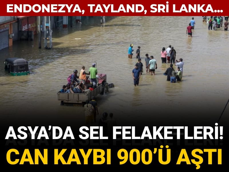Asya’da sel felaketleri: 3 ülkede can kaybı 900’ü aştı
