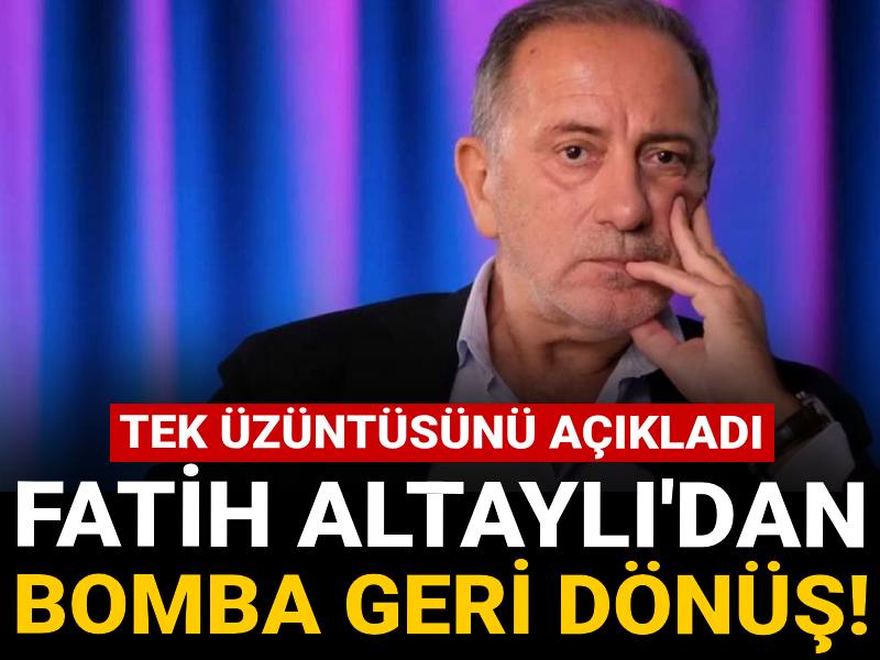 Fatih Altaylı'dan bomba geri dönüş! 'Bu ceza hukuki değil siyasi!' dedi, tek üzüntüsünü açıkladı