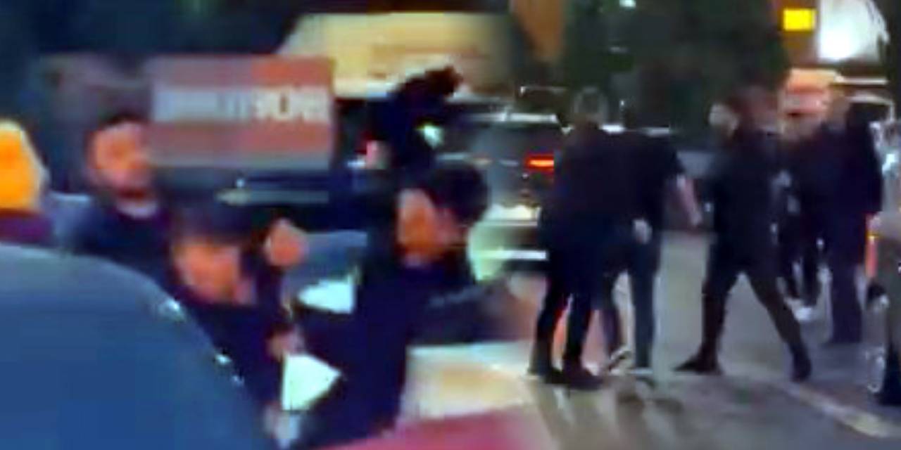 Otoparkta yumruklu park yeri kavgası!