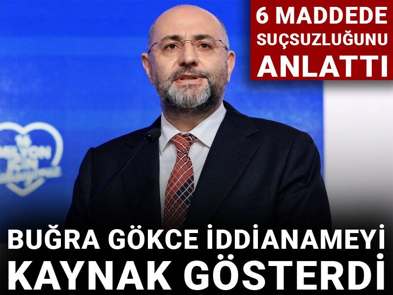 Buğra Gökce iddianameyi kaynak gösterdi: 6 maddede suçsuzluğunu anlattı