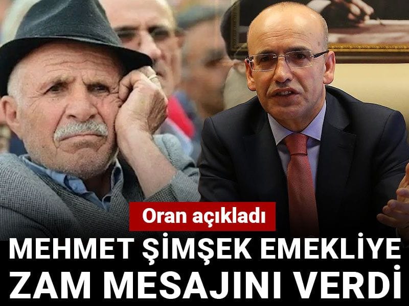 Mehmet Şimşek emekliye zam mesajını verdi: Oran açıkladı