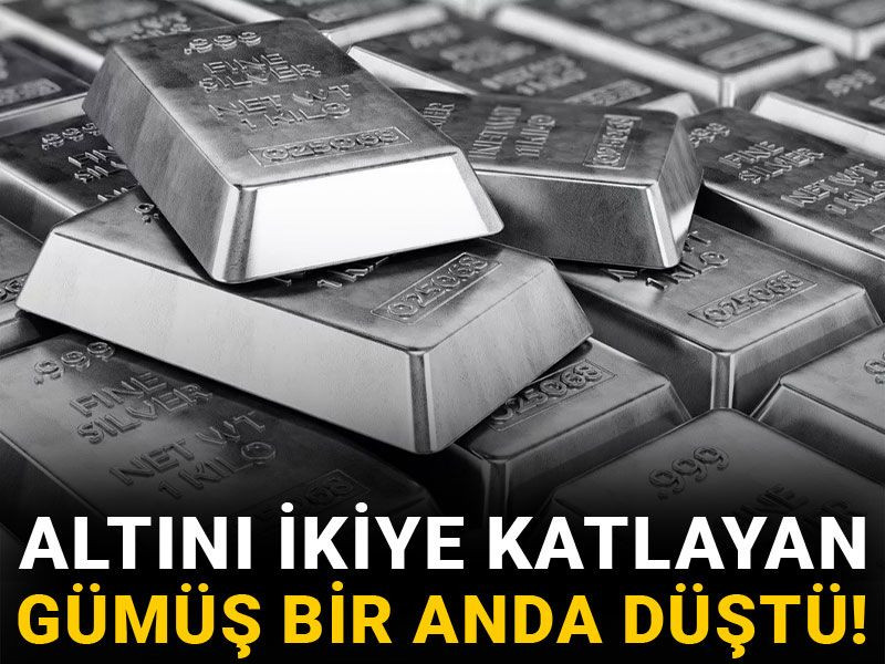 Altını ikiye katlayan gümüş bir anda düştü!