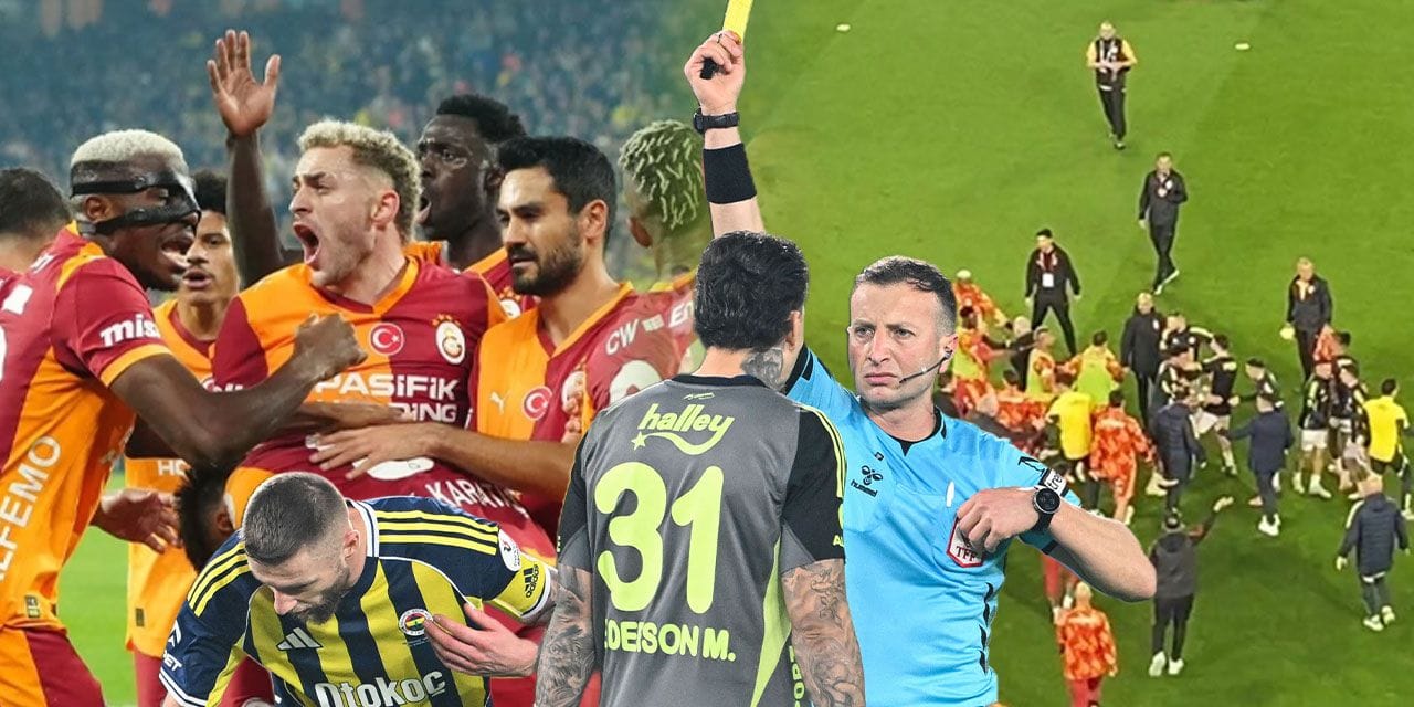Fenerbahçe Galatasaray derbisinde skandal üstüne skandal