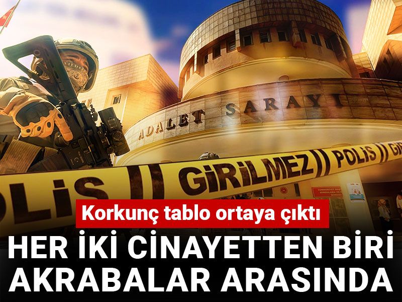 Korkunç tablo ortaya çıktı: Her iki cinayetten biri akrabalar arasında