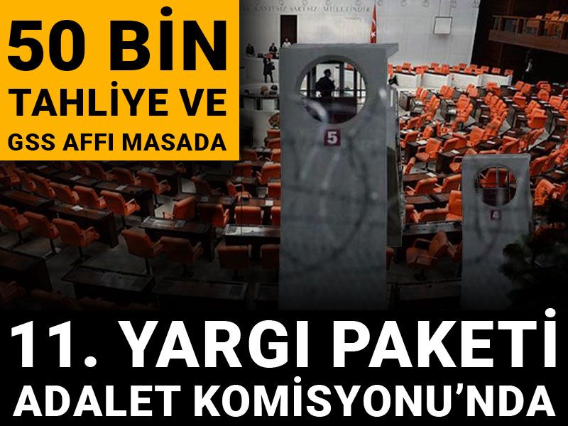 11. Yargı Paketi Adalet Komisyonu’nda: 50 bin tahliye ve GSS affı masada