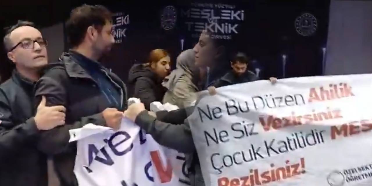 Son dakika | Çocuk işçiliği protesto eden öğretmenler gözaltına alındı!