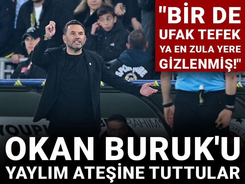 Okan Buruk'u yaylım ateşine tuttular: Bir de ufak tefek ya en zula yere gizlenmiş!