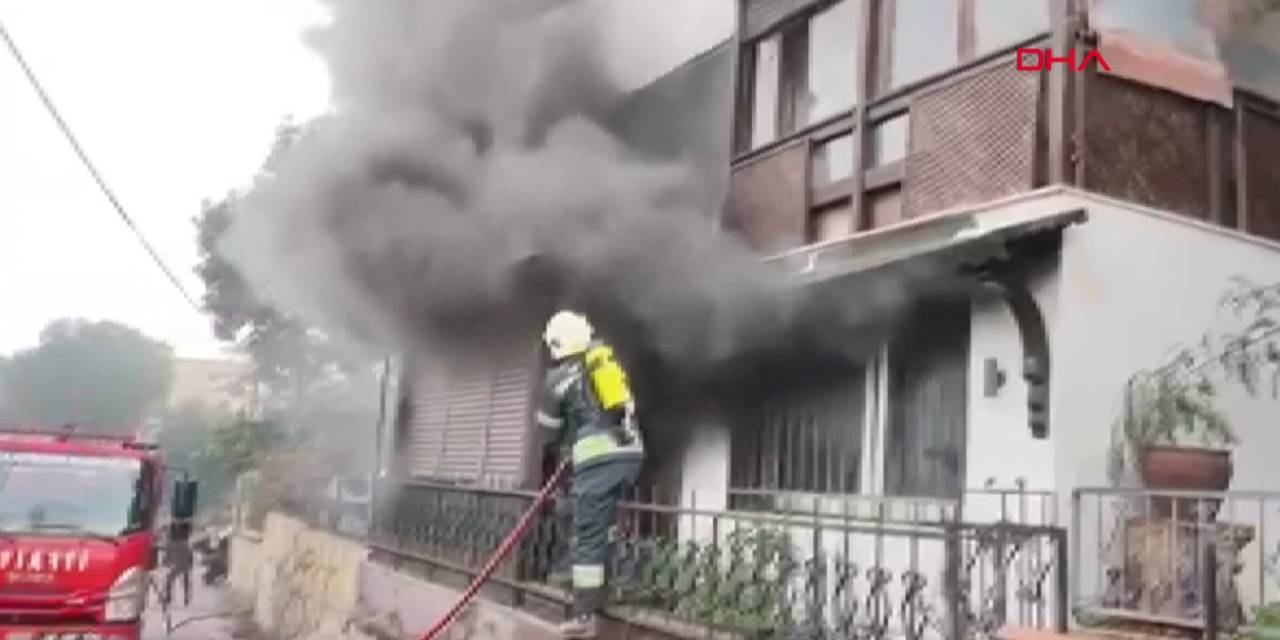 Ailesi ile tartışan kadın evi ateşe verdi