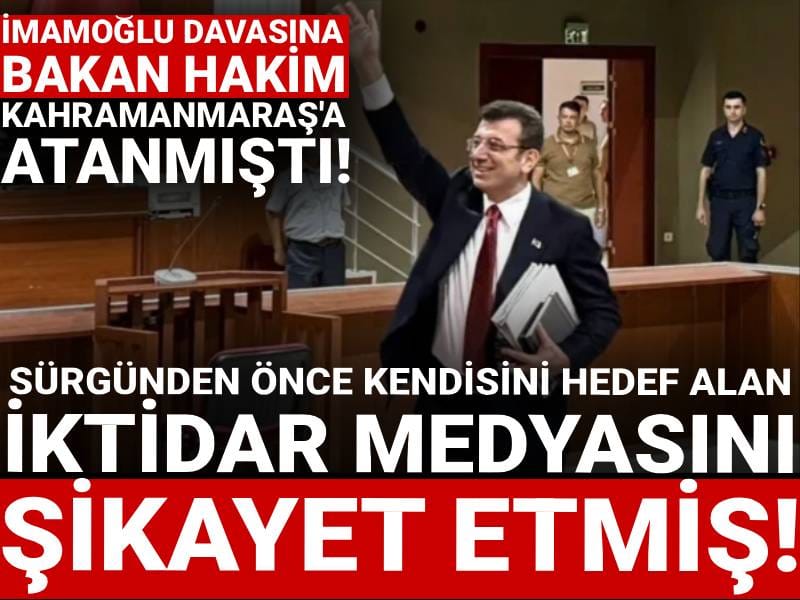 Kahramanmaraş'a atanmıştı! Sürgünden hemen önce kendisini hedef alan iktidar medyasını şikayet etmiş