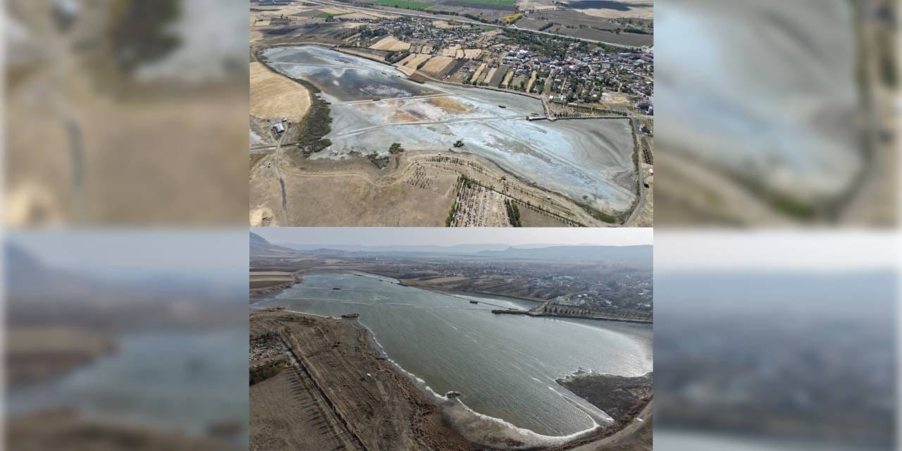 Kasım yağışları kuruyan göle ilaç oldu