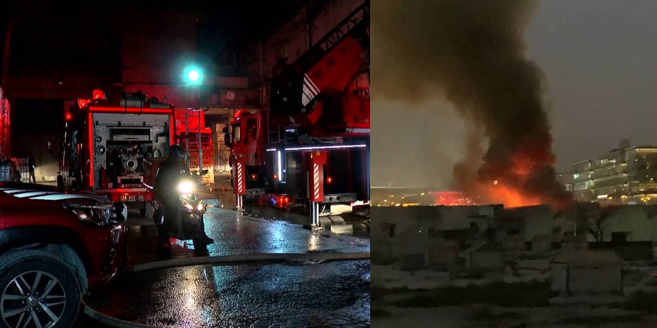 Kumaş baskı fabrikasında yangın!