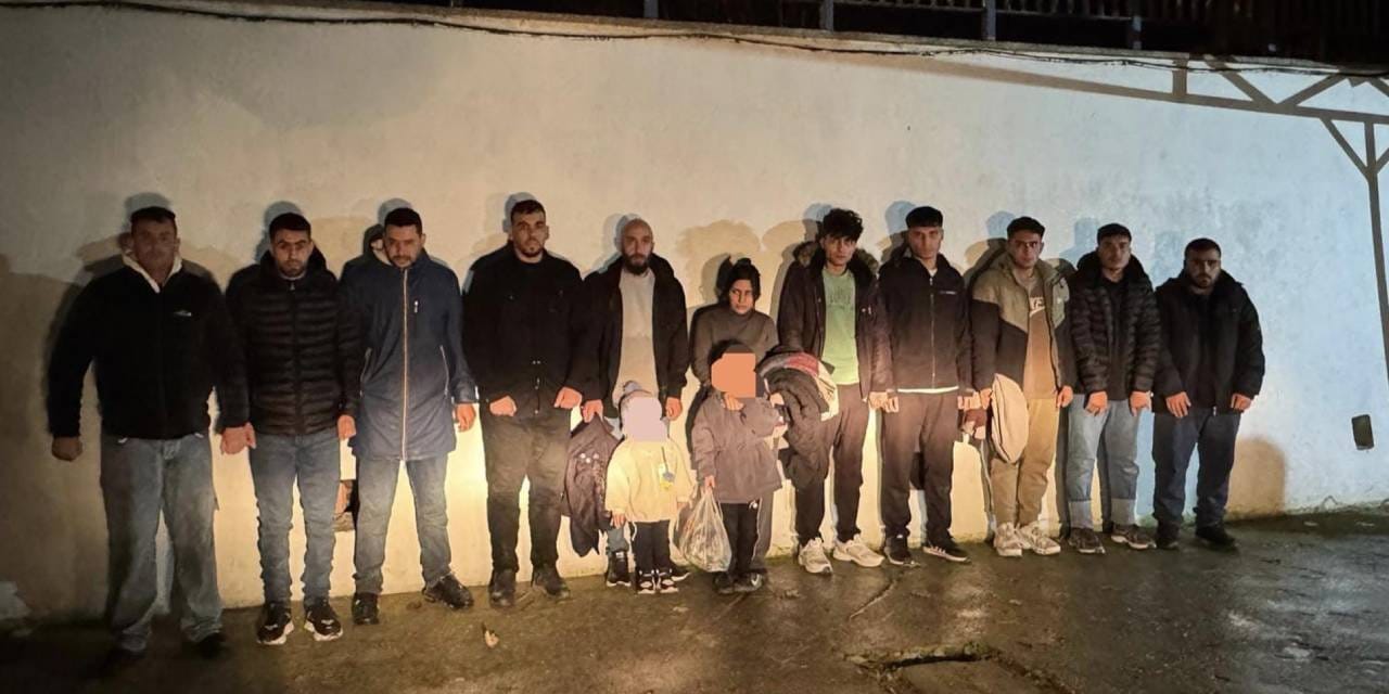 Edirne'de 13 kaçak göçmen yakalandı