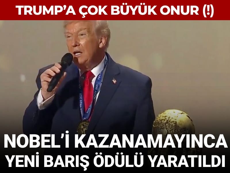 Trump’a büyük onur (!) Nobel’i kazanamayınca yeni ödül yaratıldı