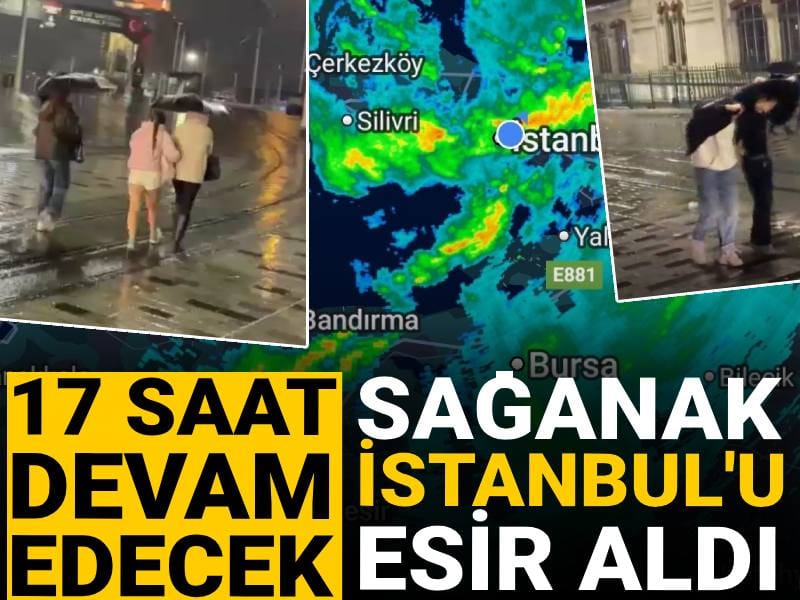 Meteoroloji ve Valilik uyarmıştı: İstanbul'da şiddetli yağış etkili oldu!