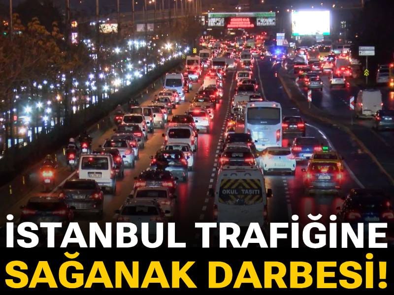 İstanbul trafiğine sağanak ve hafta başı darbesi! Yüzde 90 görüldü