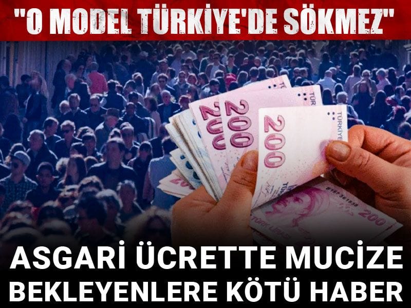Asgari ücrette mucize bekleyenlere kötü haber: "O model Türkiye'de sökmez"
