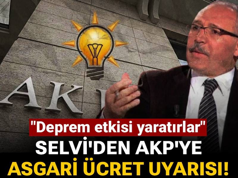 Selvi'den AKP'ye asgari ücret uyarısı! Kaybettikleri seçimi hatırlattı