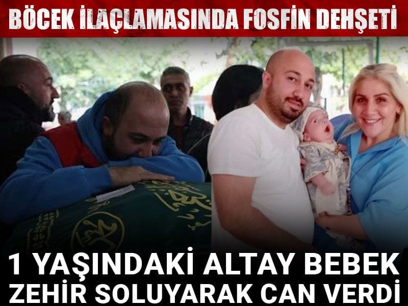 Böcek ilaçlamasında 'fosfin' dehşeti! 1 yaşındaki Altay bebek zehir soluyarak can verdi