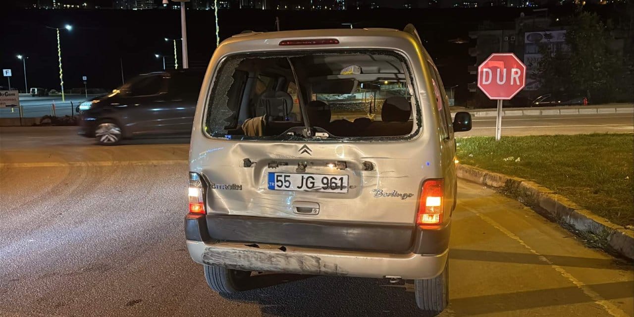Samsun'da trafik kazası; 2 yaralı
