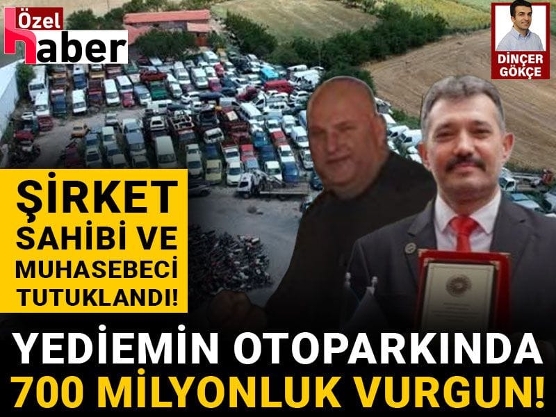 Yediemin otoparkında, hacizli araçlar üzerinde 700 milyon liralık vurgun