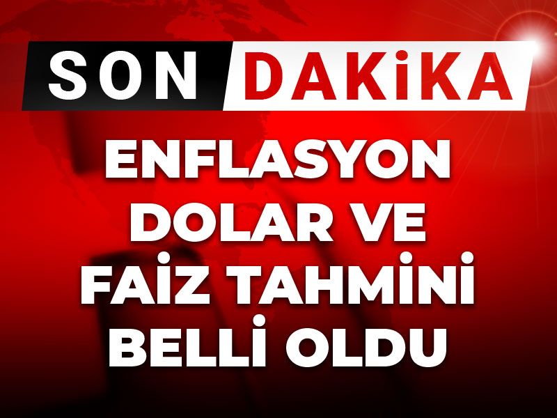 TCMB anketi açıklandı: Enflasyon, dolar, faiz tahmini belli oldu