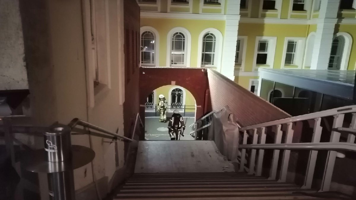 Galatasaray Üniversitesi'nde yangın paniği