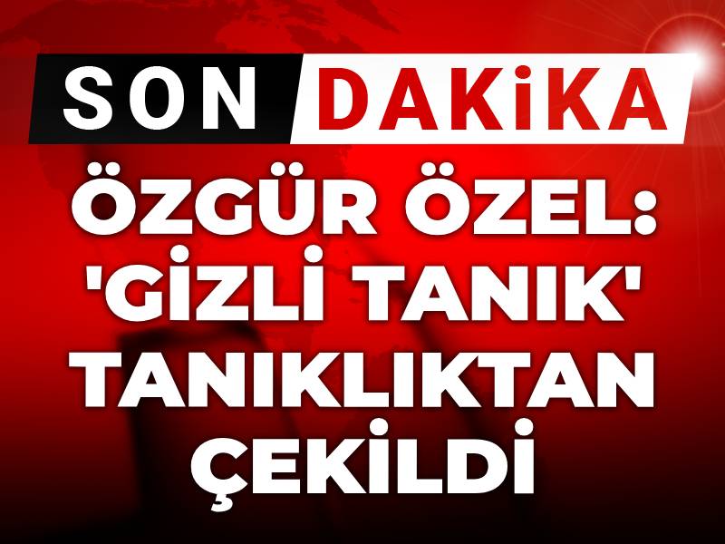 Özel İlk kez duyurdu! İBB dosyasında gizli tanığın ifadesinin çekildiği saklanmış!