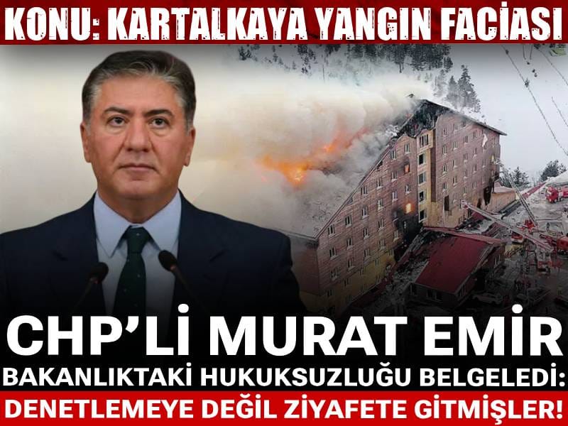 CHP’li Emir Bakanlıktaki hukuksuzluğu belgeledi: Denetlemeye değil ziyafete gitmişler!