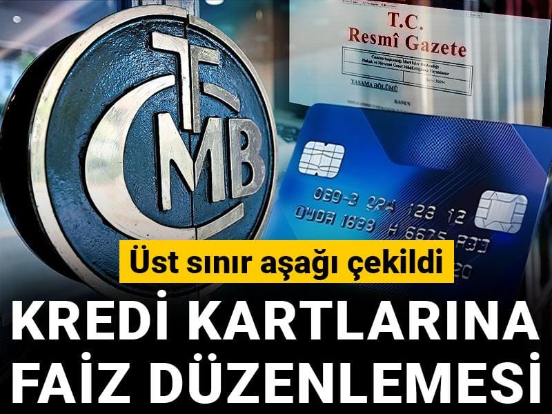 Kredi kartı faizlerinde yeni düzenleme