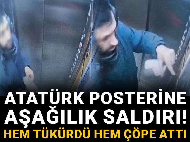 Atatürk fotoğrafına çirkin saldırı!