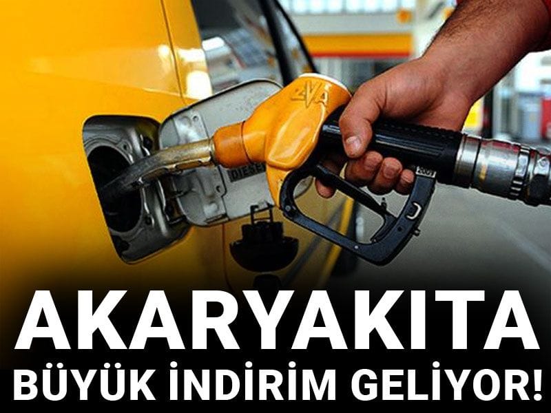 Akaryakıta büyük indirim geliyor!